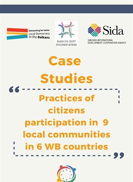 Citizen participation practices of 9 local communities...