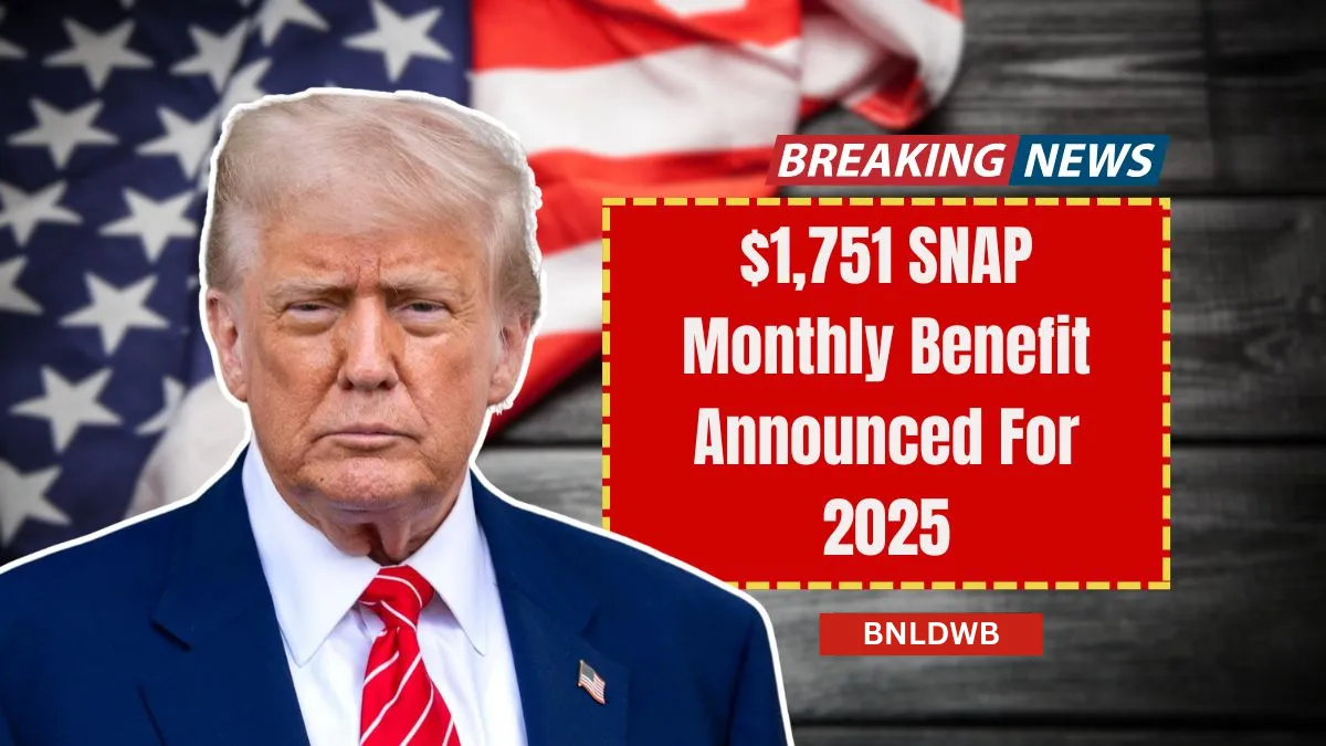 $1,751 SNAP Monthly Benefit Announced For 2025 – USDA Raises Food Assistance Limits