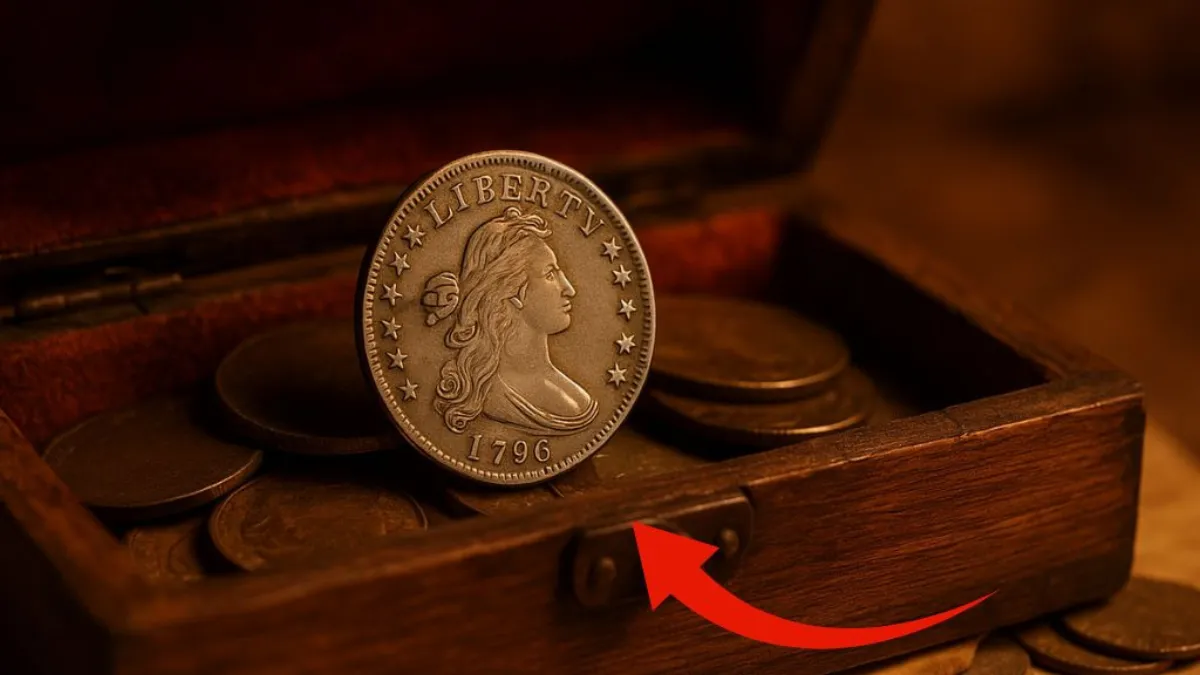Rare $6.813M 1796 Draped Bust Quarter Discovered In Antique Coin Chest Stuns Collectors